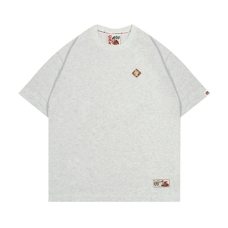 GRAFWU Square Colorful Graf Letter Embroidery T-Shirts