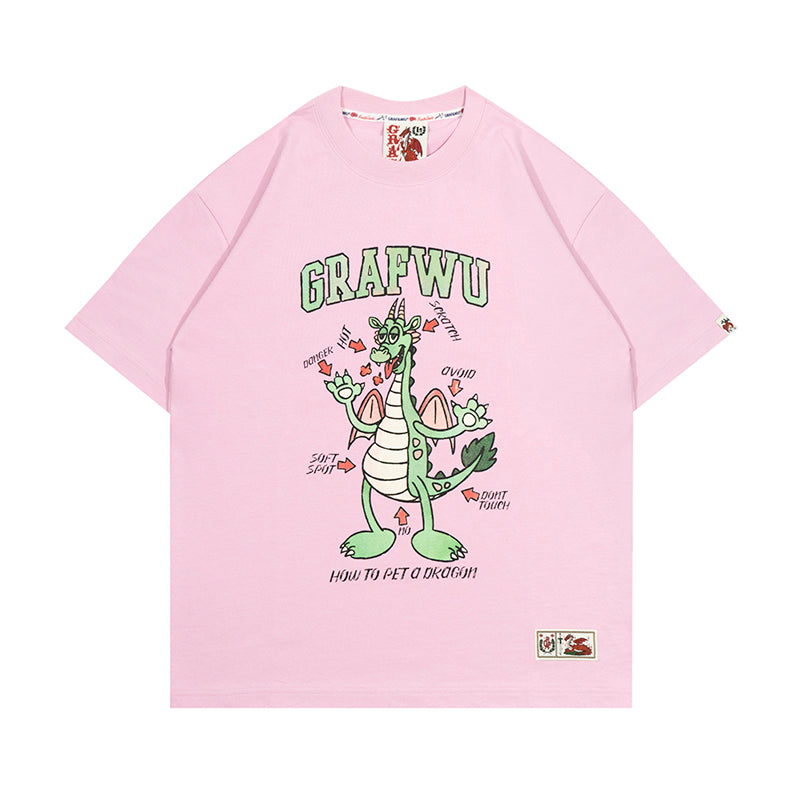GRAF&WU Touch A Green Dragon Guide Fun T-Shirts