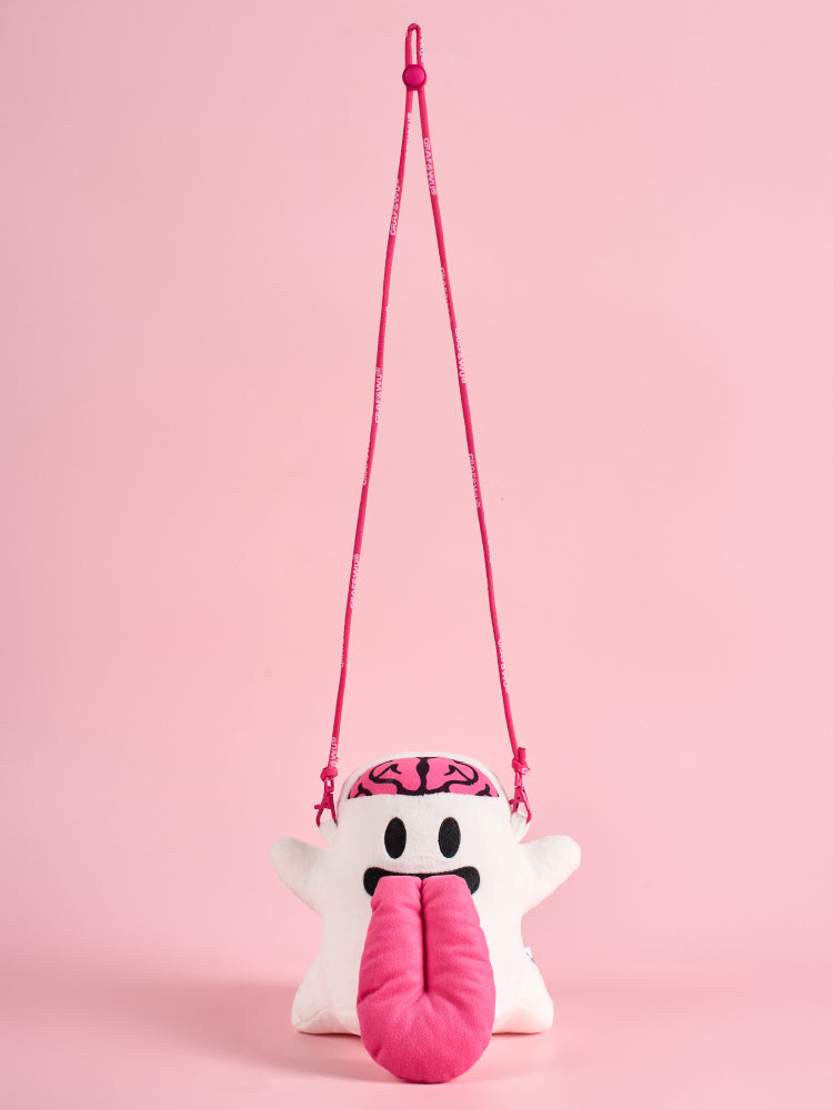 GRAF&WU Booghost Doll Bag Cute Ghost Angel Devil Messenger Bag Plush Mobile Phone Bags Portable Small Backpack Men Women Lovely Sling Bag