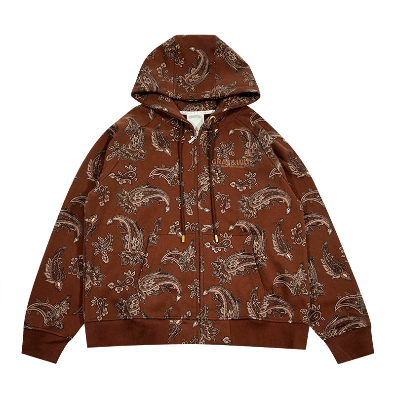 GRAF&WU Paisley 2.0 Pattern Printing Coat