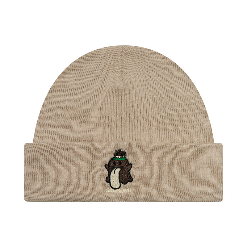 GRAFWU Embroidery Mushroom BooGhost Beanies