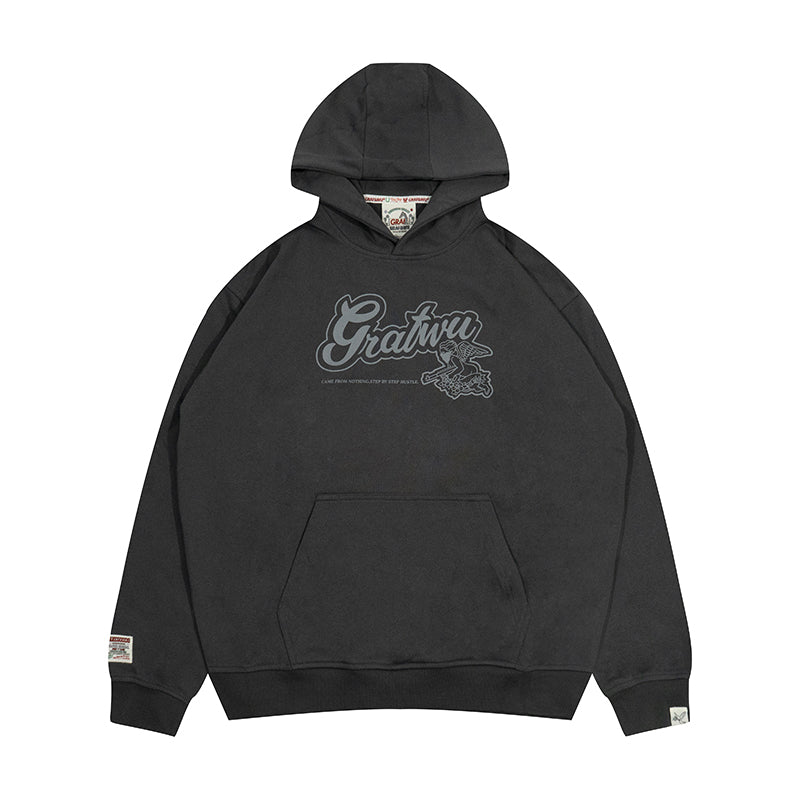GRAF&WU AK Angel Letter Print Hoodies