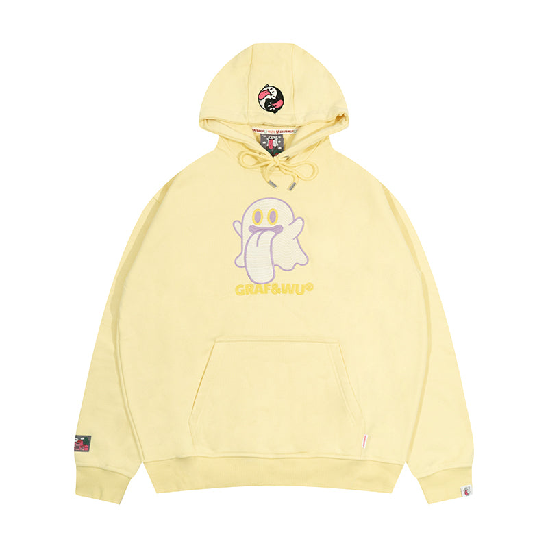 GRAF&WU Five Elements Origin Cute Ghost Embroidered Hoodie