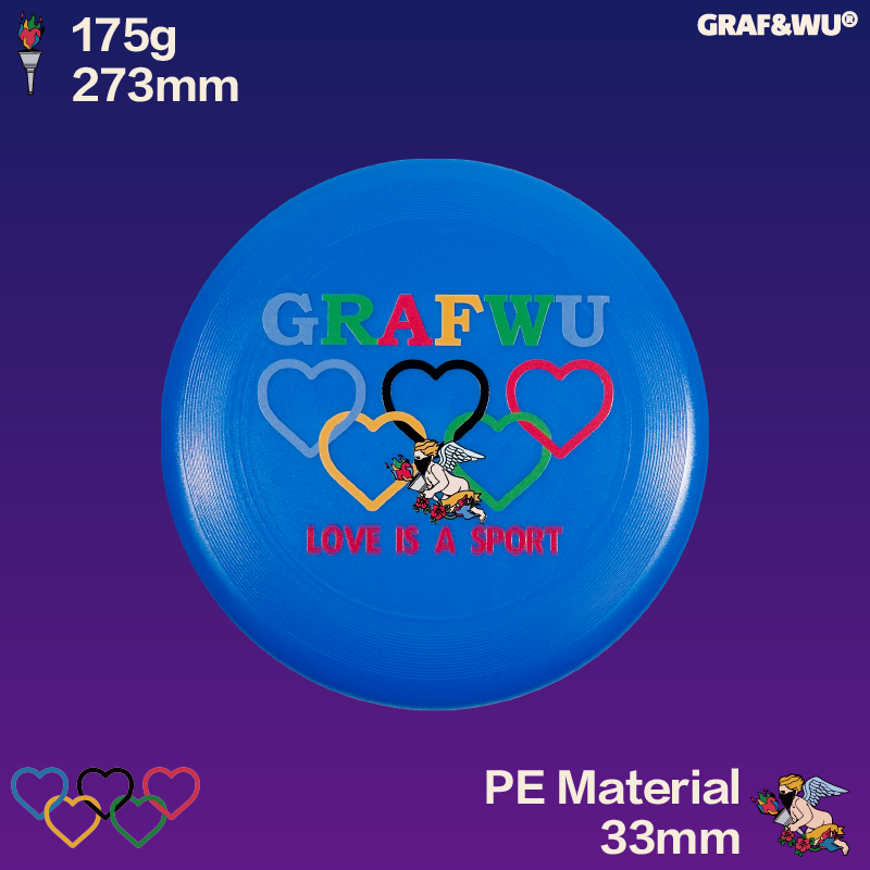 GRAF&WU Brand Ultimate Frisbee Cute Ghost Angel 175g Flying Disc Professional Competition Standard Design Frisbee Outdoor Sports Disc
