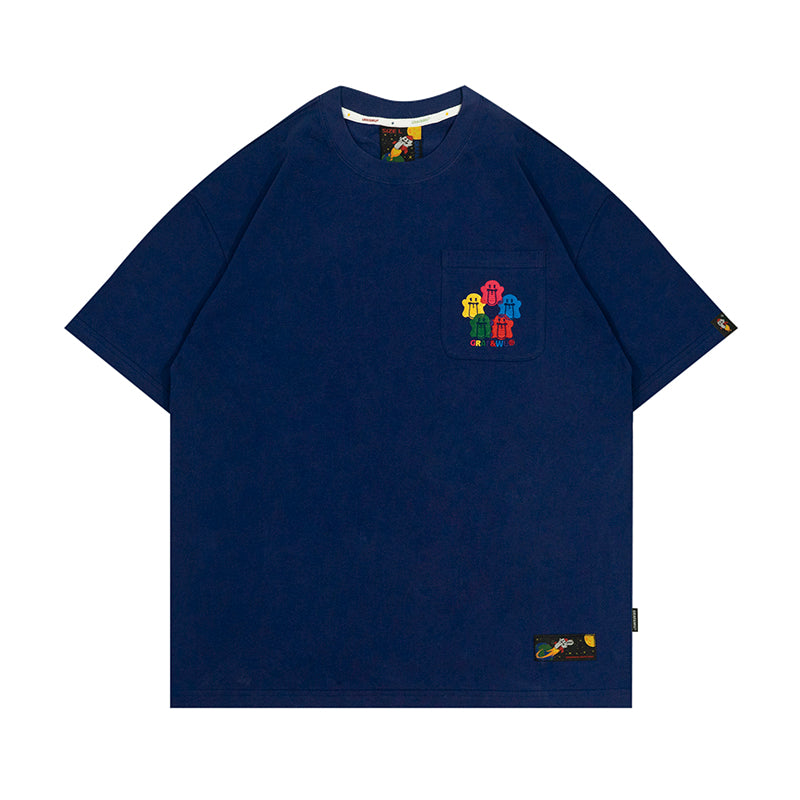 GRAFWU Five-Ring Olympic Cute Ghost T-Shirts