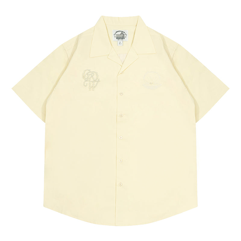 GRAFWU GW Brand Logo Pearl Luxury Polo Shirts