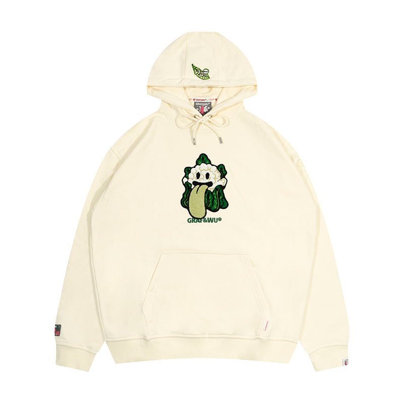 GRAF&WU Cabbage Carrot Vegetable Cute Ghost Hoodie