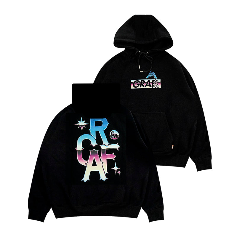 GRAFWU Colorful Electroplated Textured Hoodie