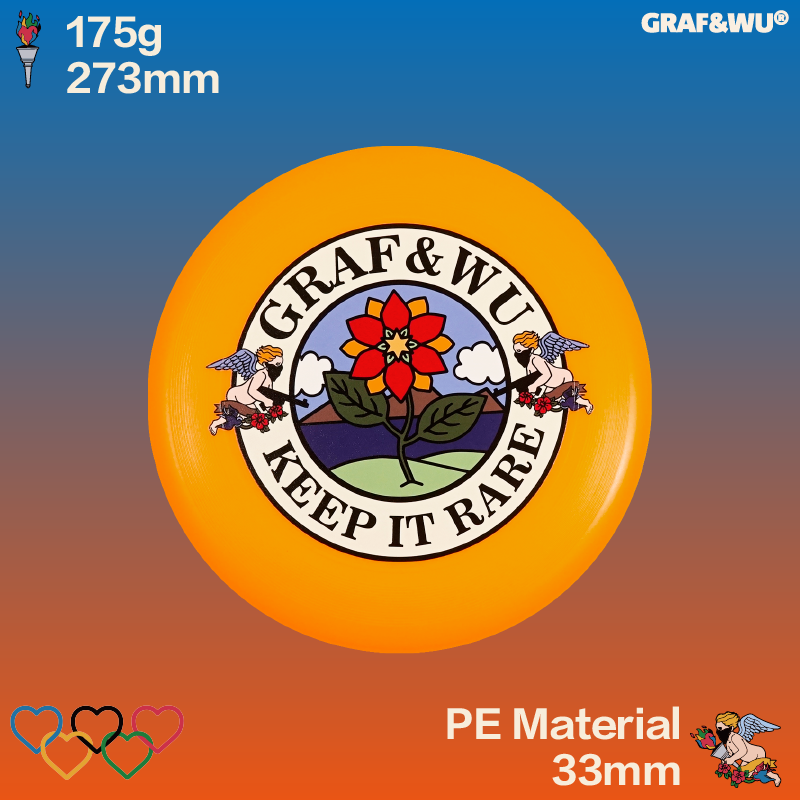 GRAF&WU Brand Ultimate Frisbee Cute Ghost Angel 175g Flying Disc Professional Competition Standard Design Frisbee Outdoor Sports Disc