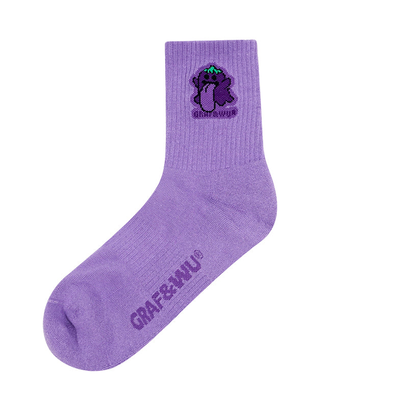GRAF&WU BooGhost 2.0 Cuteghost angel devil fruit series thick skateboard mid-tube socks