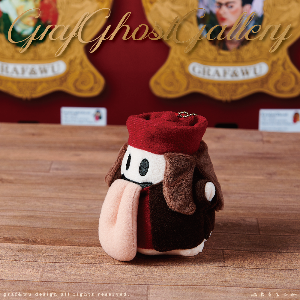 GRAF&WU【World Famous Paintings】Bag Charm Mona Lisa Pearl Girl Dali Cute Ghost Fashion Bag Doll Pendant