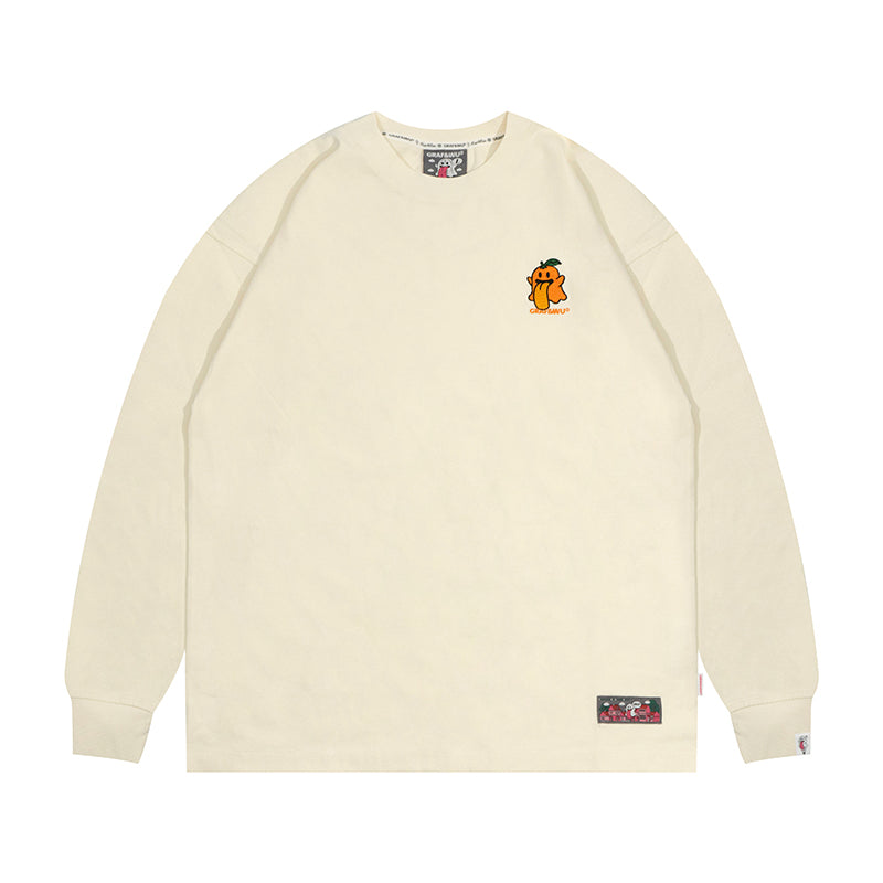GRAFWU Classic Cute ghost Embroidered Sweatshirt