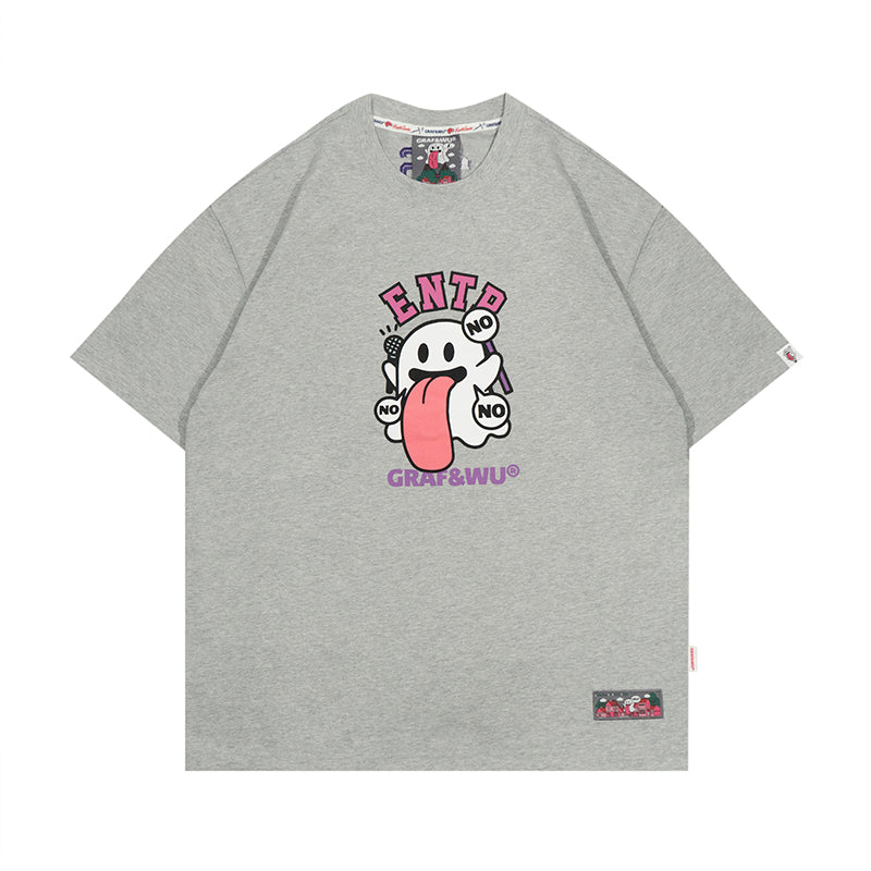 GRAF&WU【MBTI】16 personality types ENTJ ISTP Booghost print pure cotton short sleeves