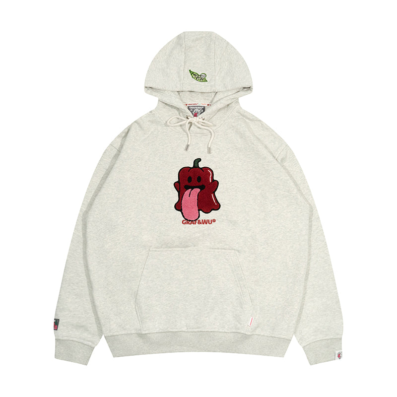 GRAF&WU Cabbage Carrot Vegetable Cute Ghost Hoodie