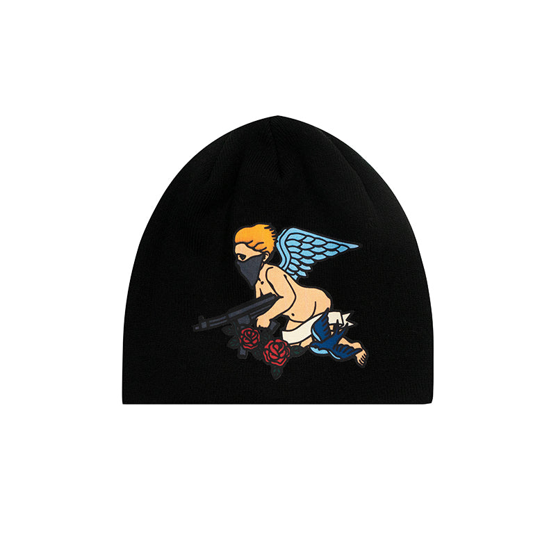 GRAFWU Brend Angel Devil Y2k Knitted Beanie