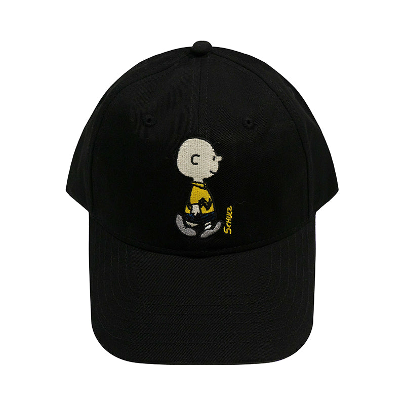 Graf X Peanuts Collaboration Charlie Brown Character Embroidery Baseball Caps