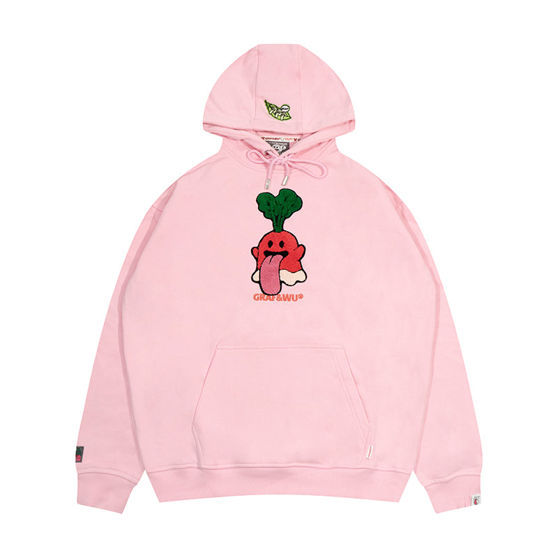 GRAF&WU Cabbage Carrot Vegetable Cute Ghost Hoodie