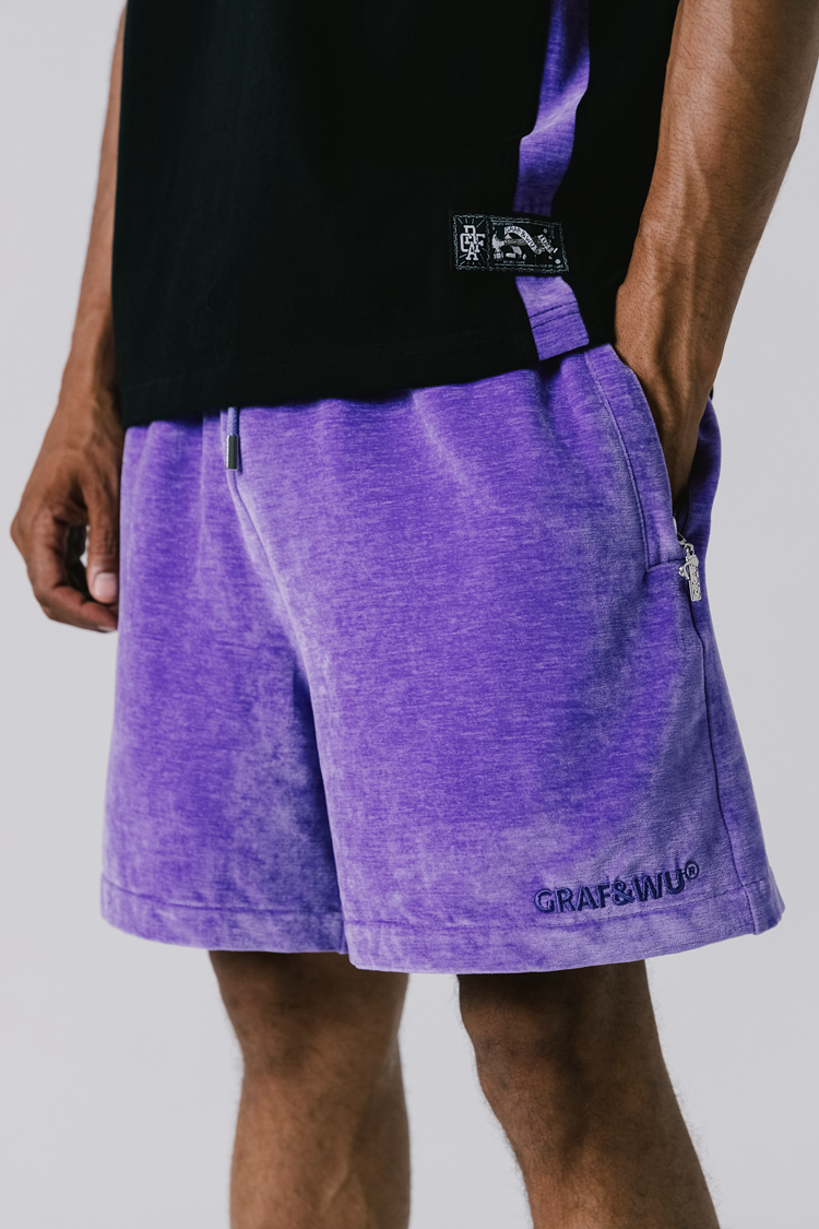 GRAFWU Flannel Fabric Comfortable Men Shorts