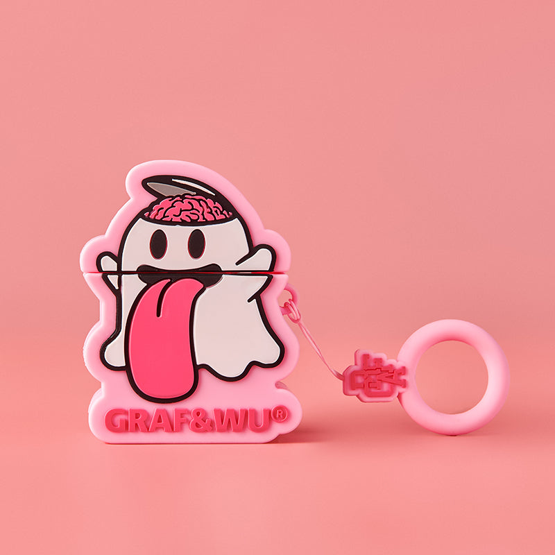 GRAF&WU AirPods Cover Cute Ghost 2.0 Earphone Cover Hamburger Volcano Angel Silicone AirPod Cover Fashion Earphone Cover