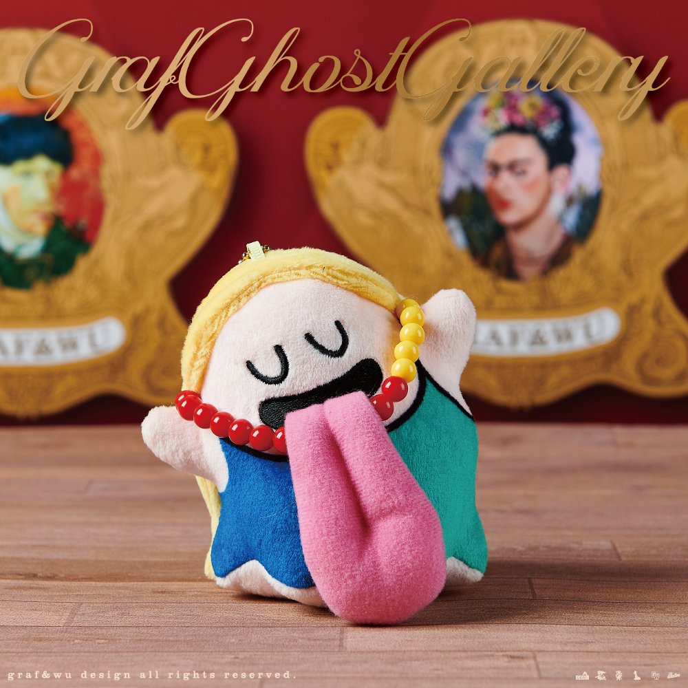 GRAF&WU【World Famous Paintings】Bag Charm Mona Lisa Pearl Girl Dali Cute Ghost Fashion Bag Doll Pendant