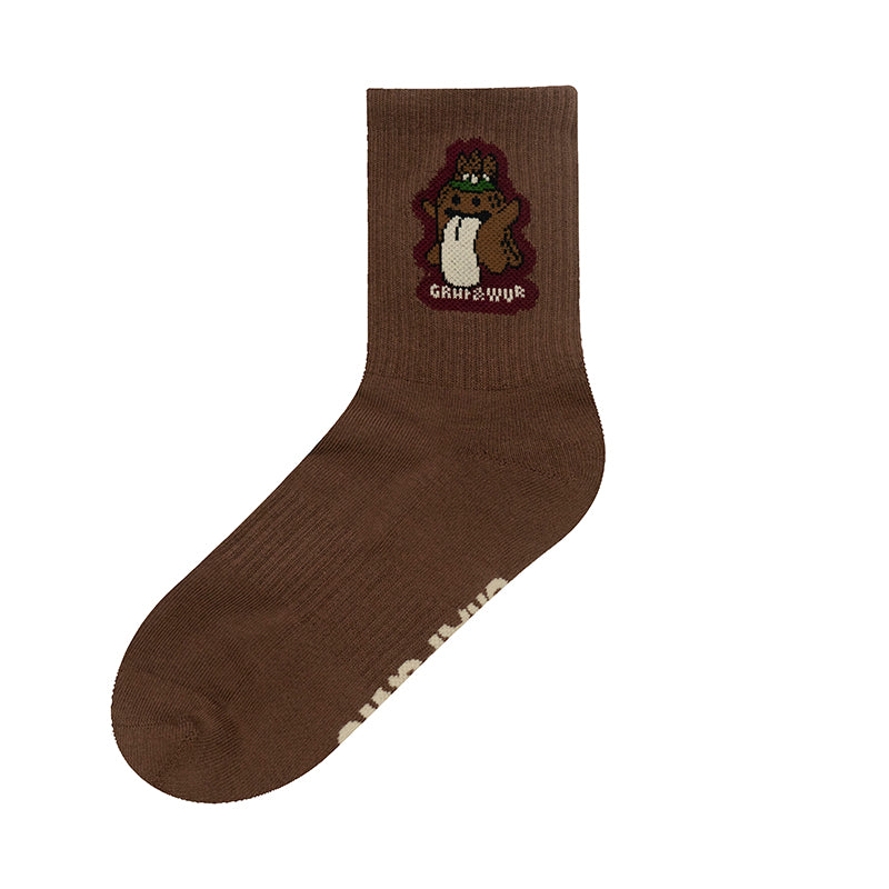 GRAF&WU Socks Magic Mushroom BooGhost Character Socks Cute Ghost 2.0 Socks Skateboard Sports Cotton Socks Men Women Fashion Socks