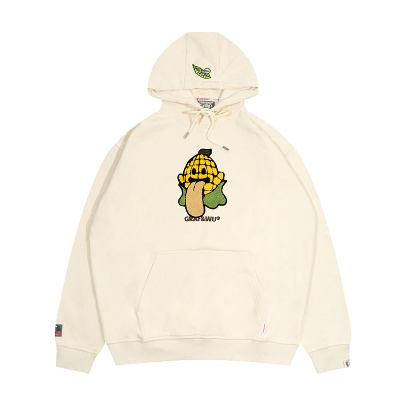 GRAF&WU Cabbage Carrot Vegetable Cute Ghost Hoodie