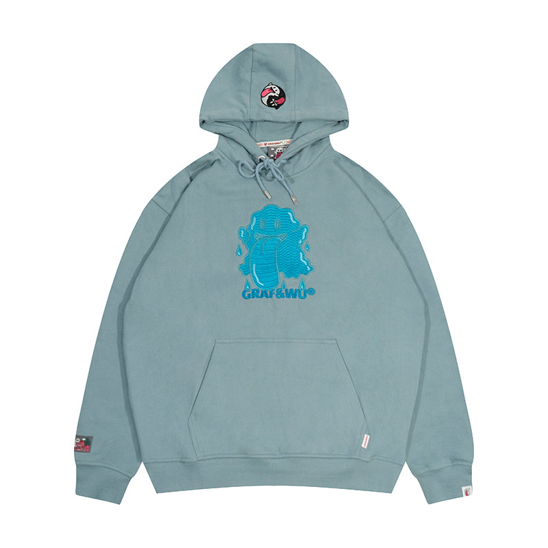 GRAF&WU Five Elements Origin Cute Ghost Embroidered Hoodie