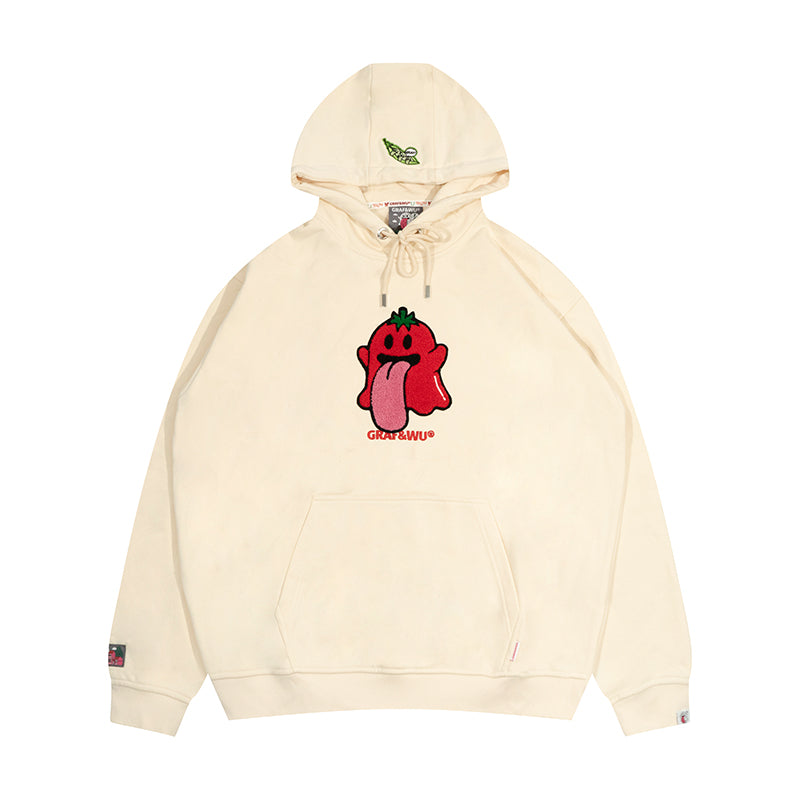 GRAF&WU Cabbage Carrot Vegetable Cute Ghost Hoodie