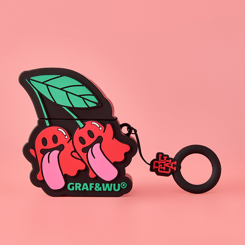 GRAF&WU AirPods Cover Cute Ghost 2.0 Earphone Cover Hamburger Volcano Angel Silicone AirPod Cover Fashion Earphone Cover