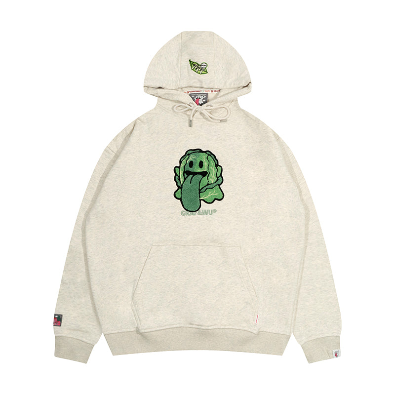 GRAF&WU Cabbage Carrot Vegetable Cute Ghost Hoodie