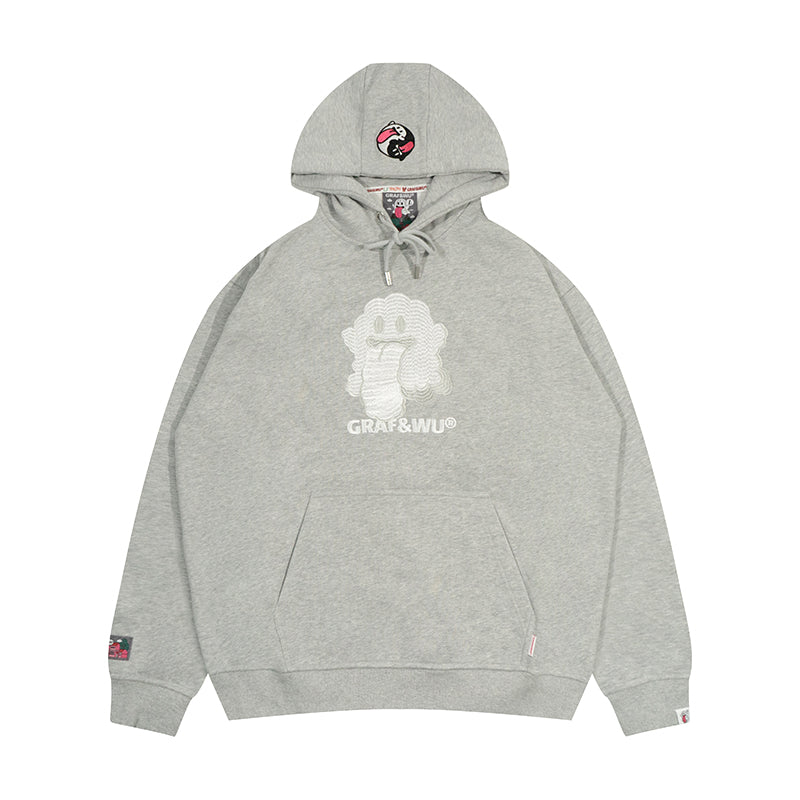 GRAF&WU Five Elements Origin Cute Ghost Embroidered Hoodie