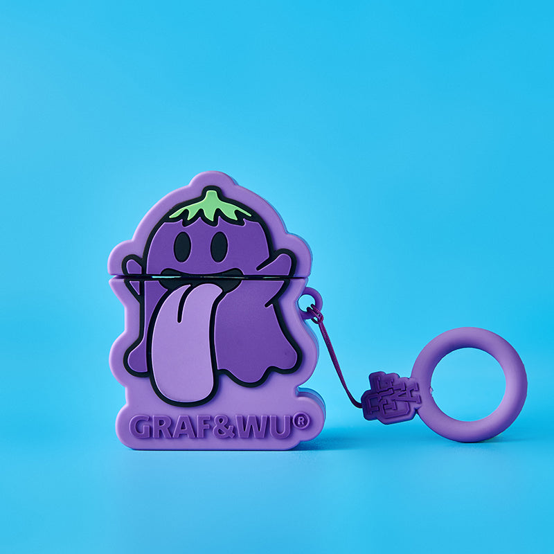 GRAF&WU AirPods Cover Cute Ghost 2.0 Earphone Cover Hamburger Volcano Angel Silicone AirPod Cover Fashion Earphone Cover