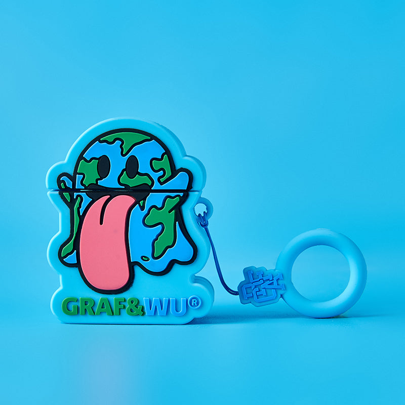 GRAF&WU AirPods Cover Cute Ghost 2.0 Earphone Cover Hamburger Volcano Angel Silicone AirPod Cover Fashion Earphone Cover