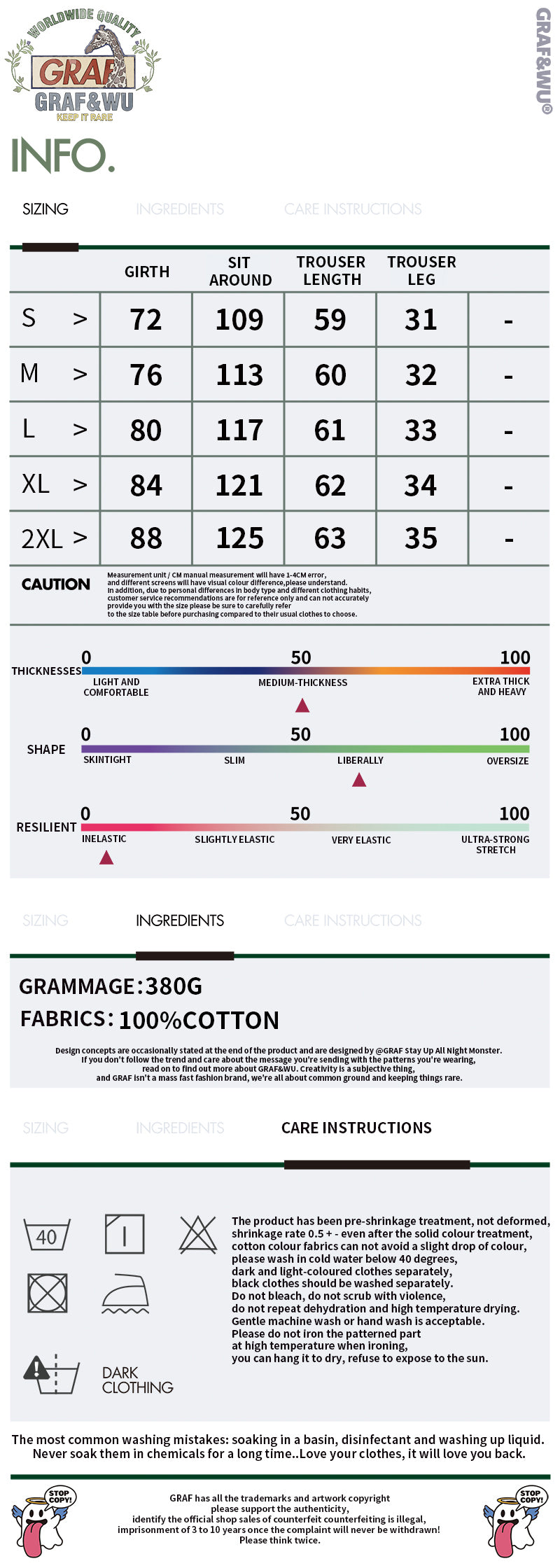 GRAF&WU Shorts Cute Ghost G Letter Logo Shorts Casual Solid Color Cargo Pants Men Women Cotton Shorts Hip-Hop Trend Pants