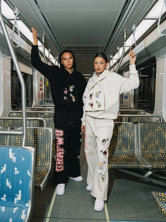 Praying Girl Angels Set: Matching Hoodie & Sweatpants