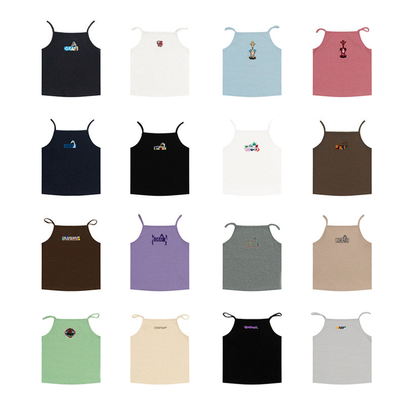 GRAF&WU Y2K Hot Girl Retro Cropped Tank Top