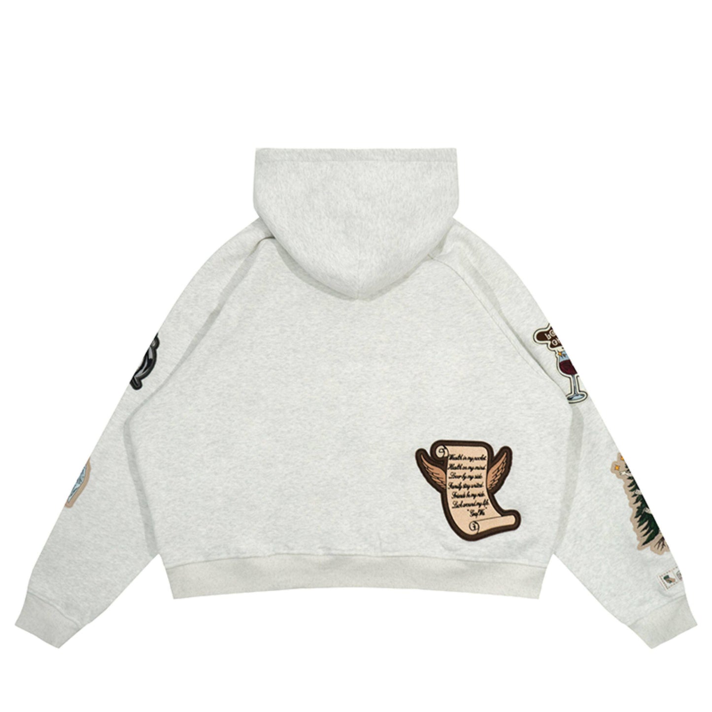 GRAF&WU Celebrate Days Off Embroidered Fleece Oversized Hoodie