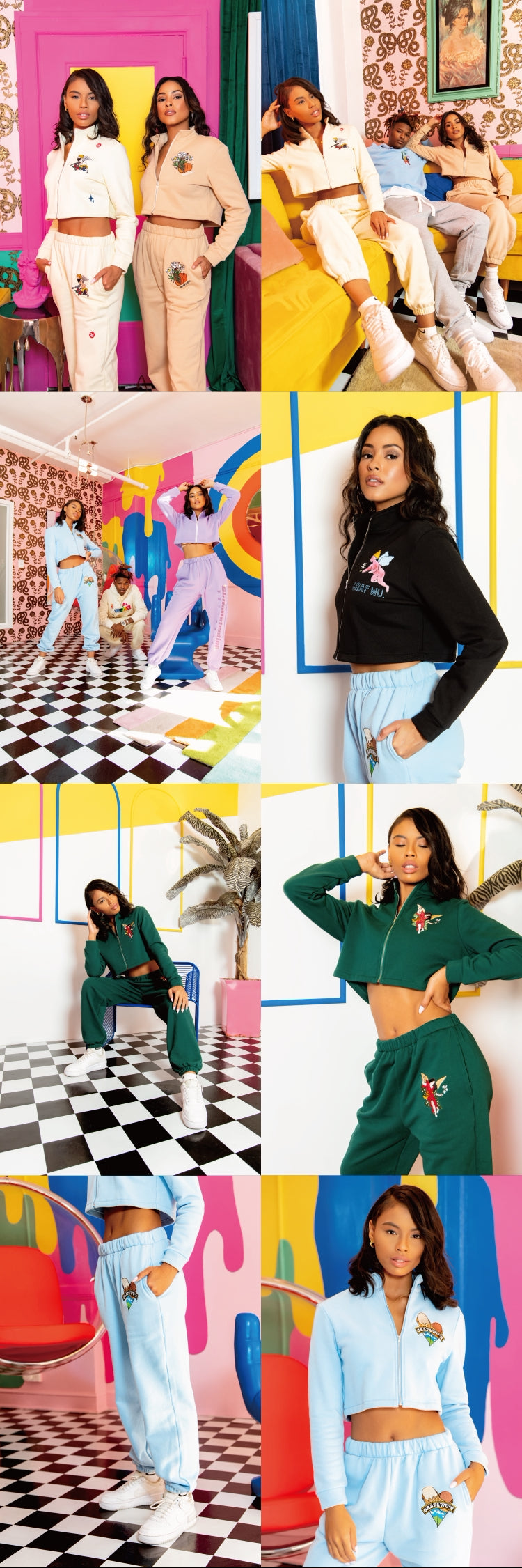 GRAF&WU Angel Goddess Ice Cream Retro Hot Girl Casual Short Top Jacket