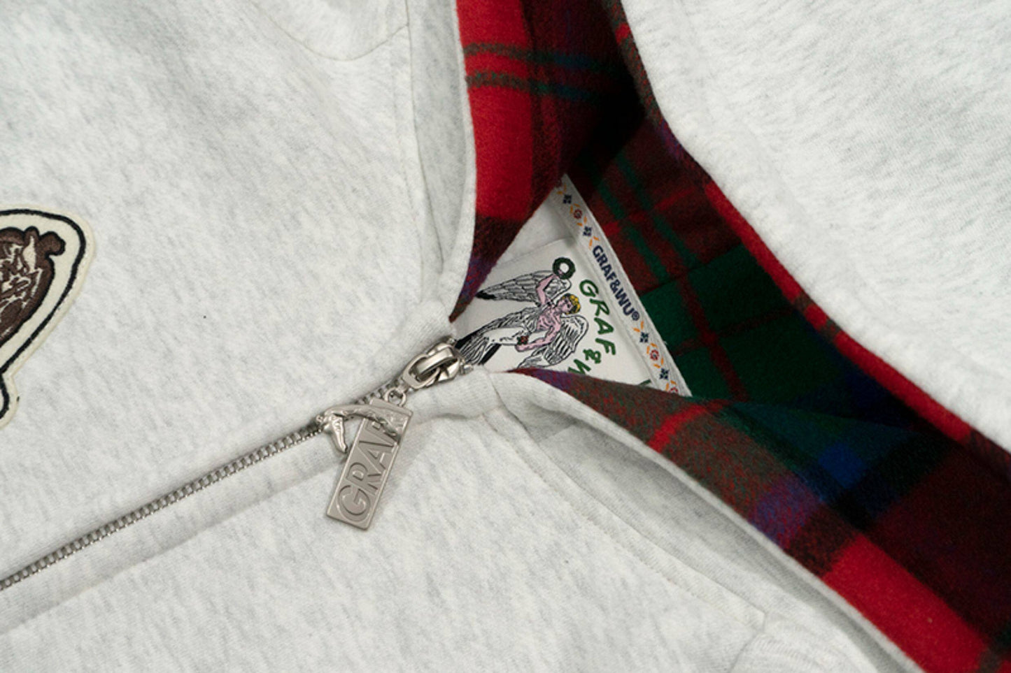 GRAF&WU Celebrate Days Off Embroidered Fleece Oversized Hoodie