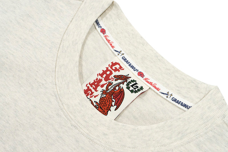 GRAF&WU Football Sports Giraffe Print Embroidered T-shirt