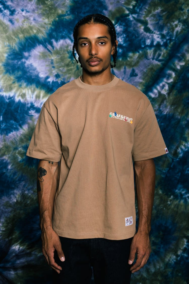 GRAF&WU Brand Letter Print Fashion 100% Cotton T-shirt