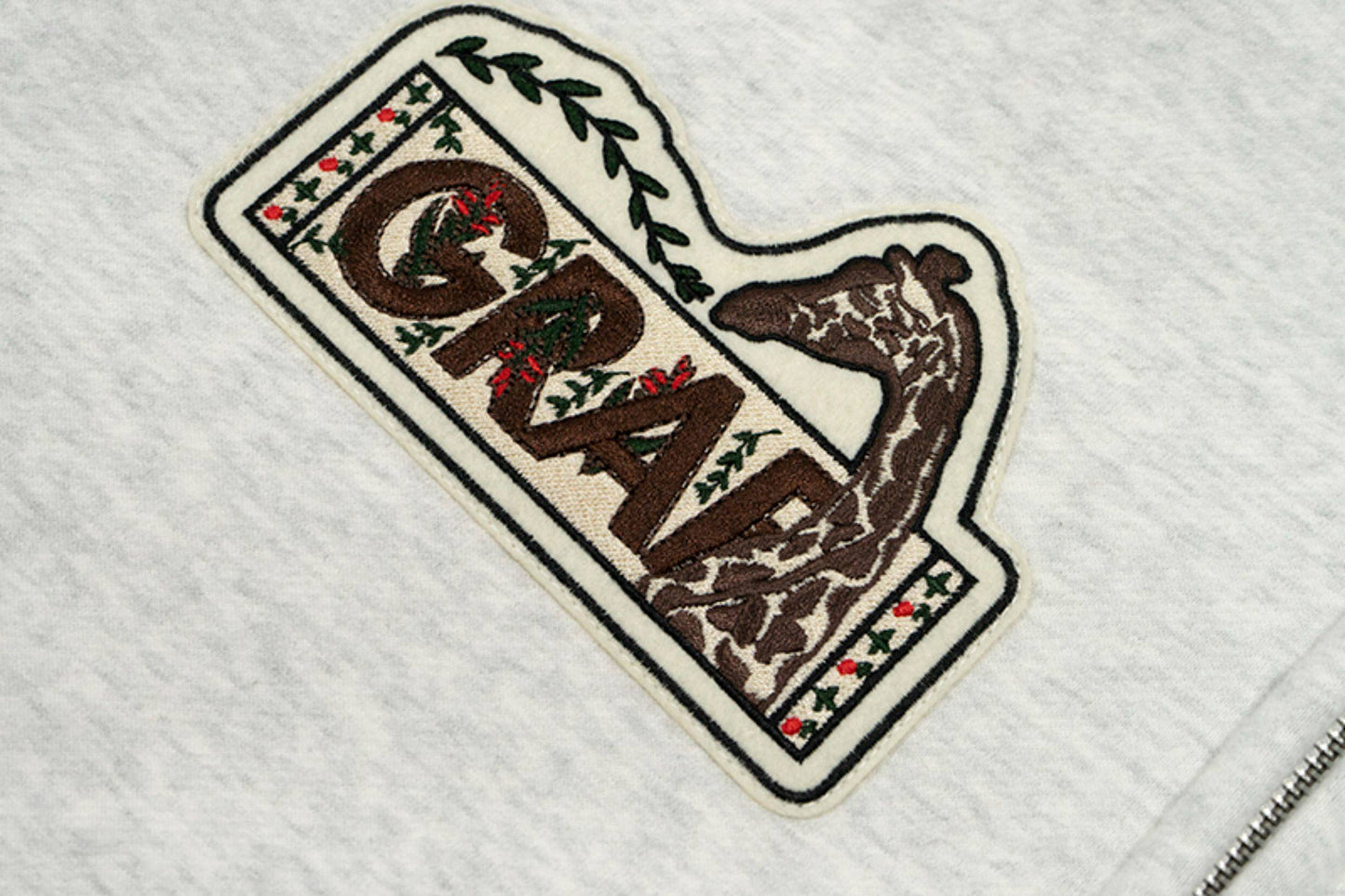 GRAF&WU Celebrate Days Off Embroidered Fleece Oversized Hoodie