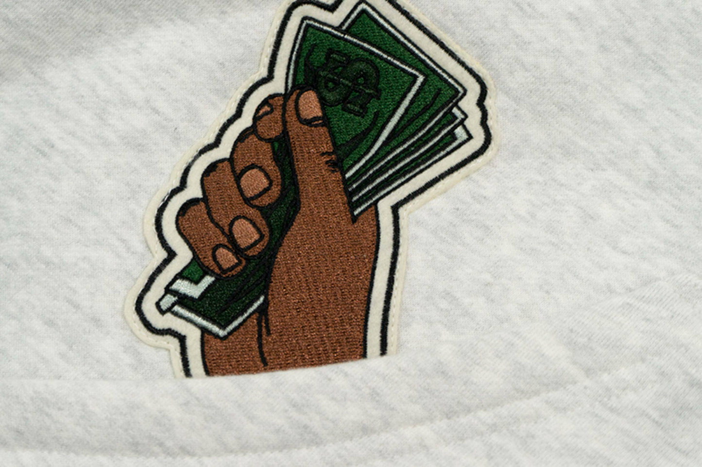 GRAF&WU Celebrate Days Off Embroidered Fleece Oversized Hoodie