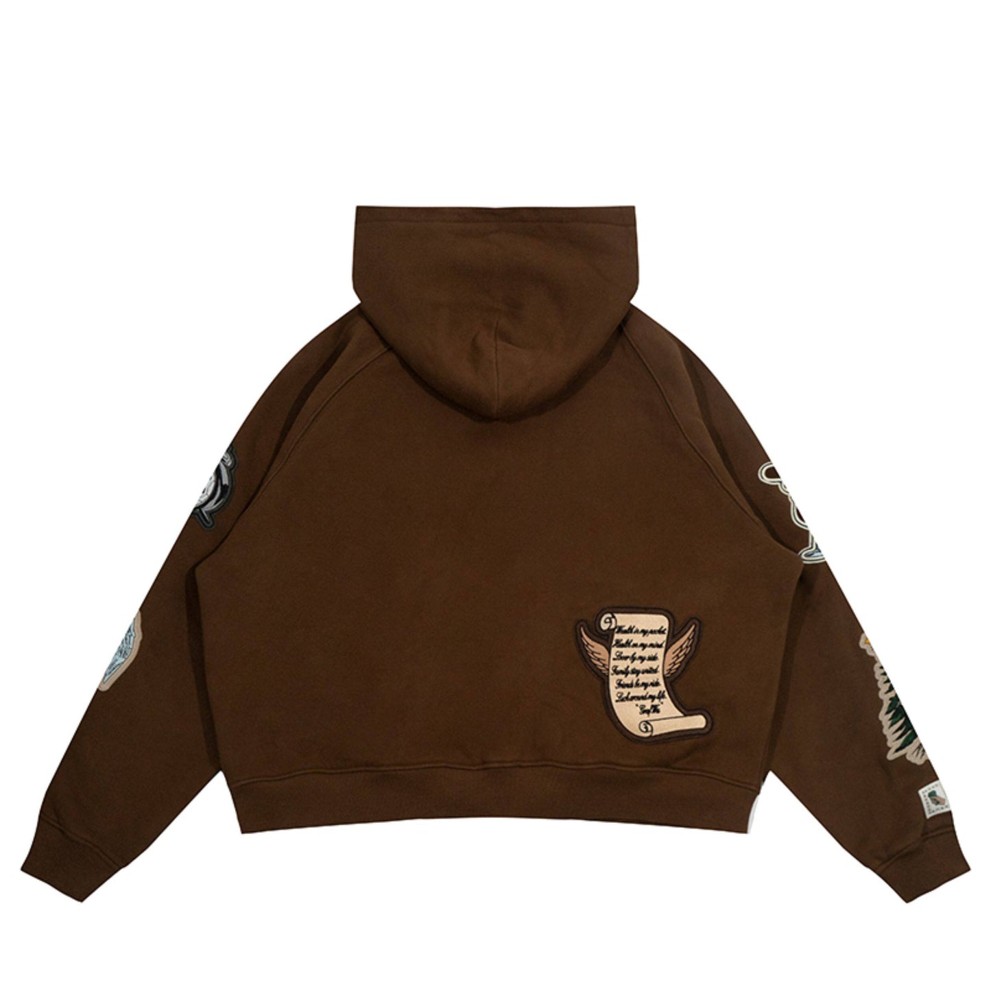 GRAF&WU Celebrate Days Off Embroidered Fleece Oversized Hoodie