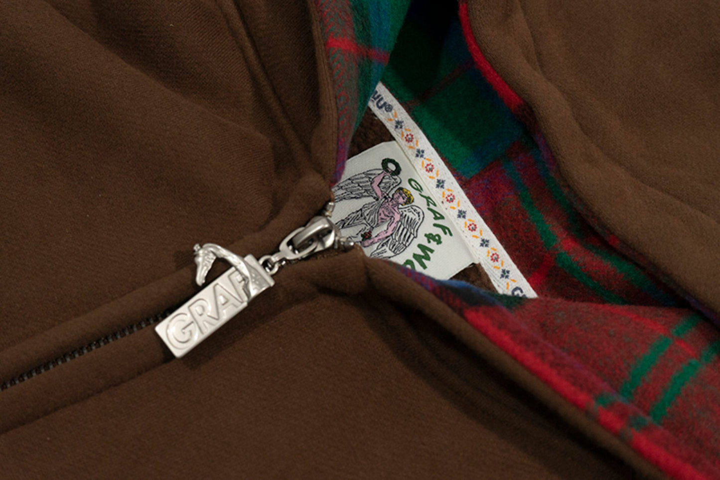 GRAF&WU Celebrate Days Off Embroidered Fleece Oversized Hoodie