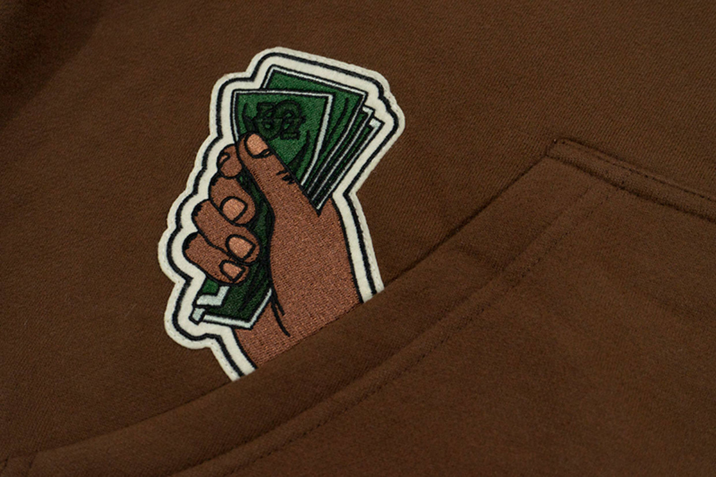 GRAF&WU Celebrate Days Off Embroidered Fleece Oversized Hoodie