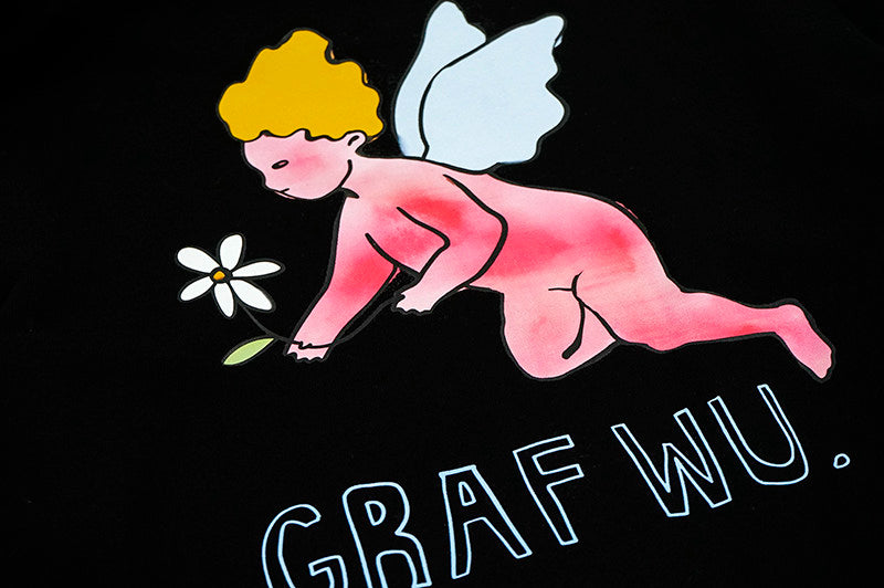 GRAF&WU Angel Goddess Ice Cream Retro Hot Girl Casual Short Top Jacket