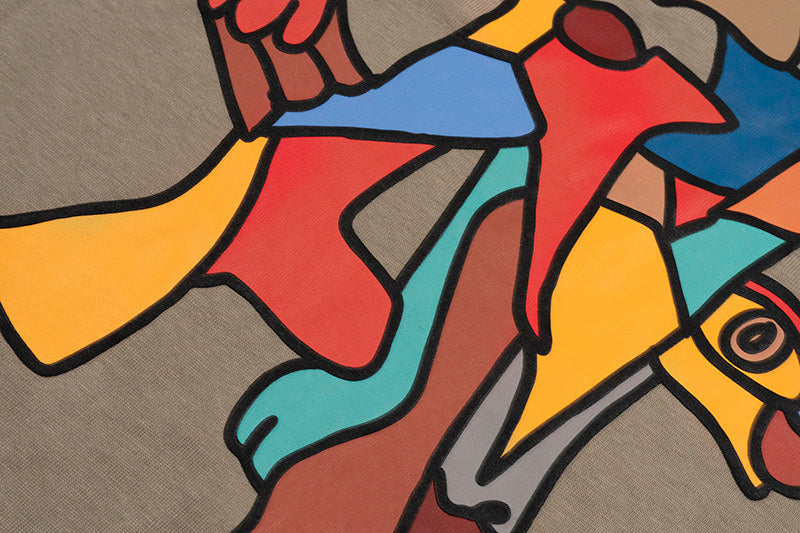 GRAF&WU Tribute Artist Picasso Abstract Long Sleeve T-shirt
