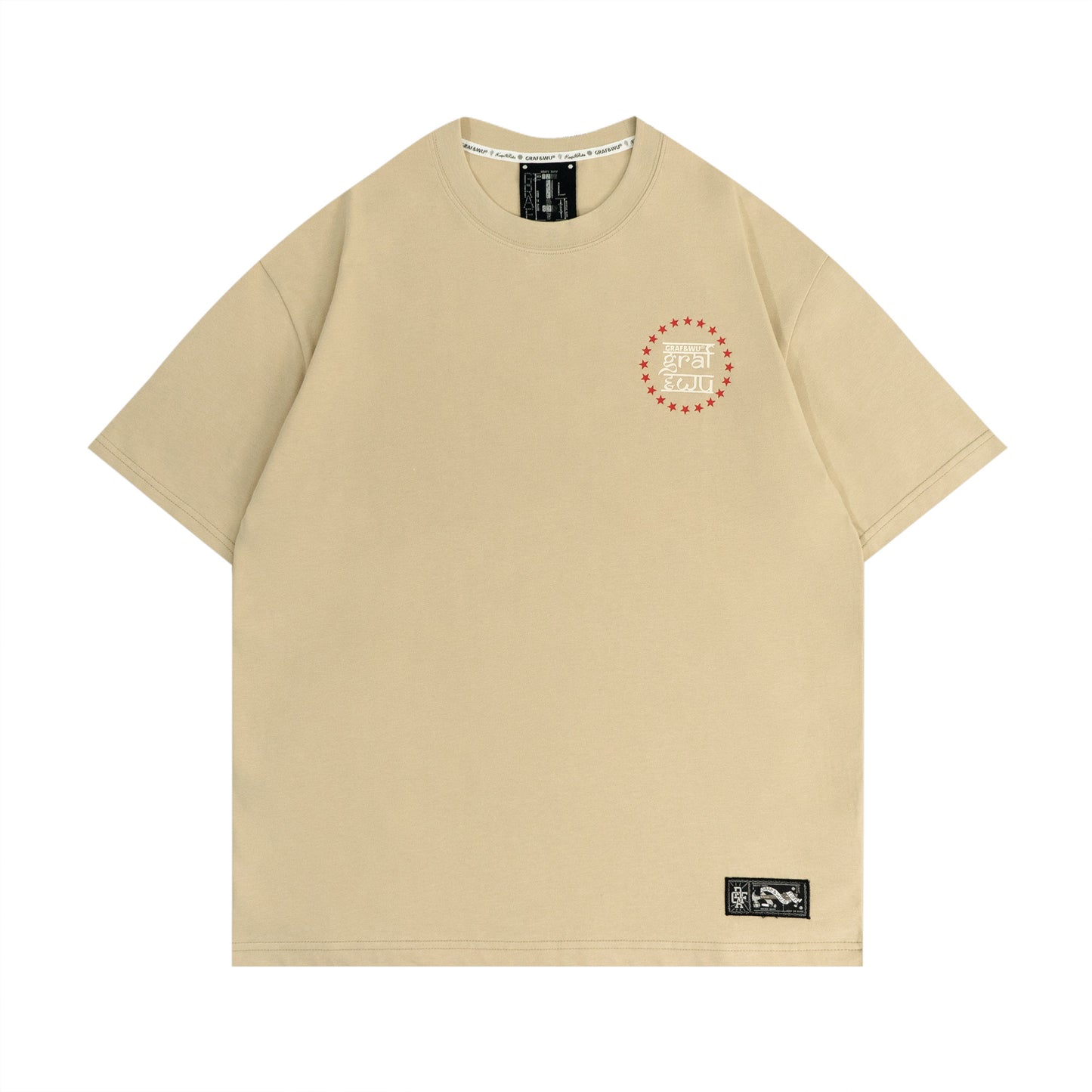 GRAF&WU Stylish Arabic Letter Design Pattern Cozy T-shirt