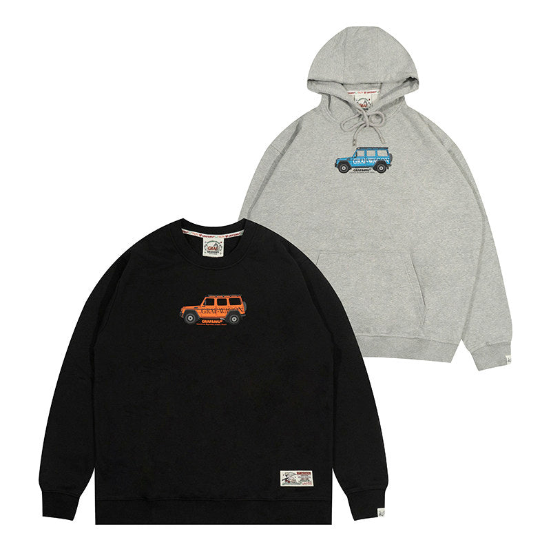 GRAF&WU Off-Road Vehicle Tough Guy Spirit Hoodie Streetwear Trend Sweatshirt